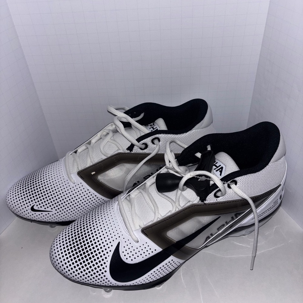 Nike Alpha Menace 4 Pro Football Cleats Mens 11.5 W White Low Top IH1256-100